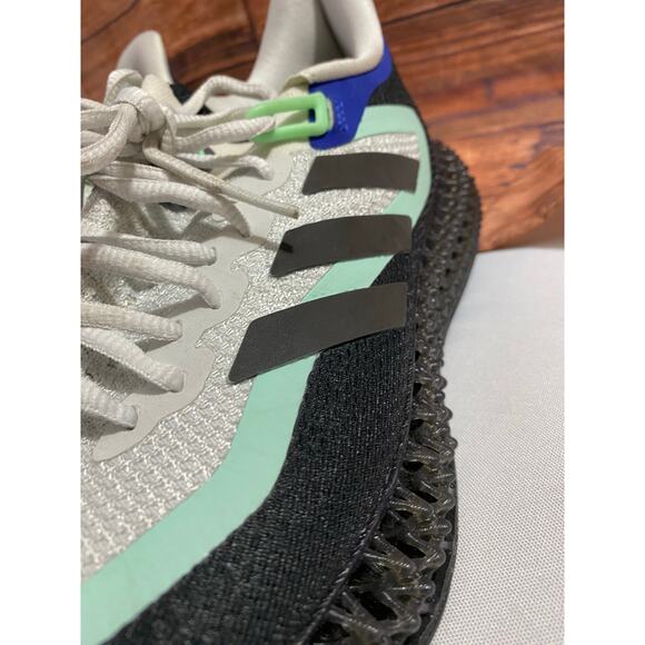 Adidas Men’s Road Running Shoes Size 9.5 3D-Printed Reflective Black — $200 - Picture 8 of 14